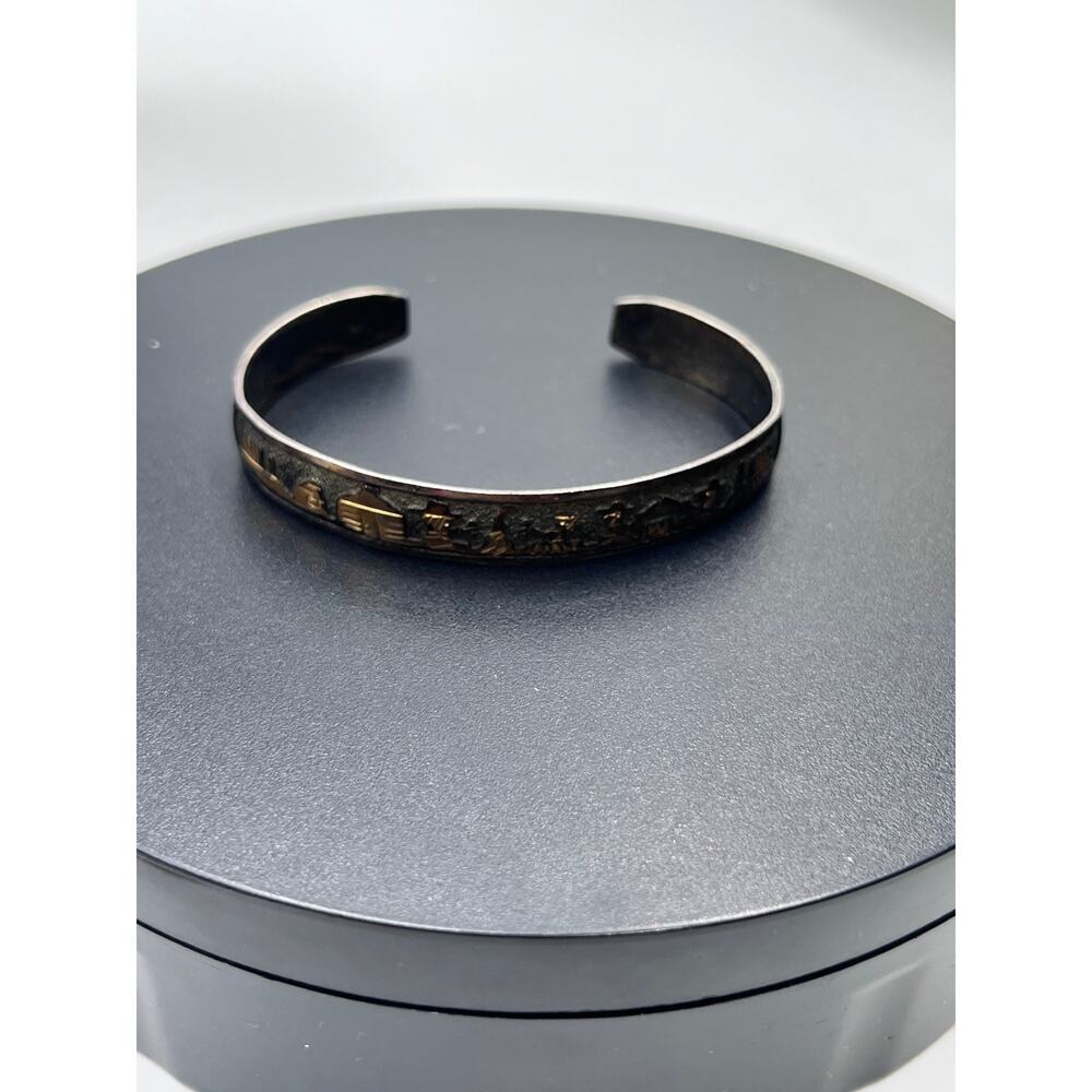 Tom & Sue‎ Kee Sterling Silver 12k Goldfilled Storyteller Cuff Bracelet TSK